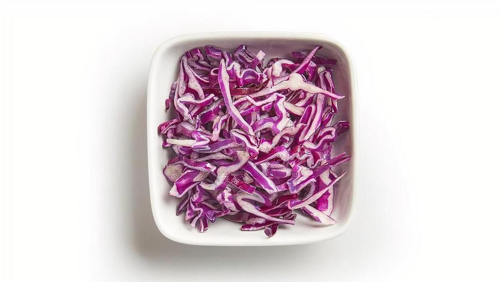 Purple Cabbage · A side of purple cabbage, hand-tossed with oil, lemon juice & salt.