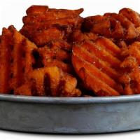 Sweets · Waffle cut sweet potato fries with our own magic dust.