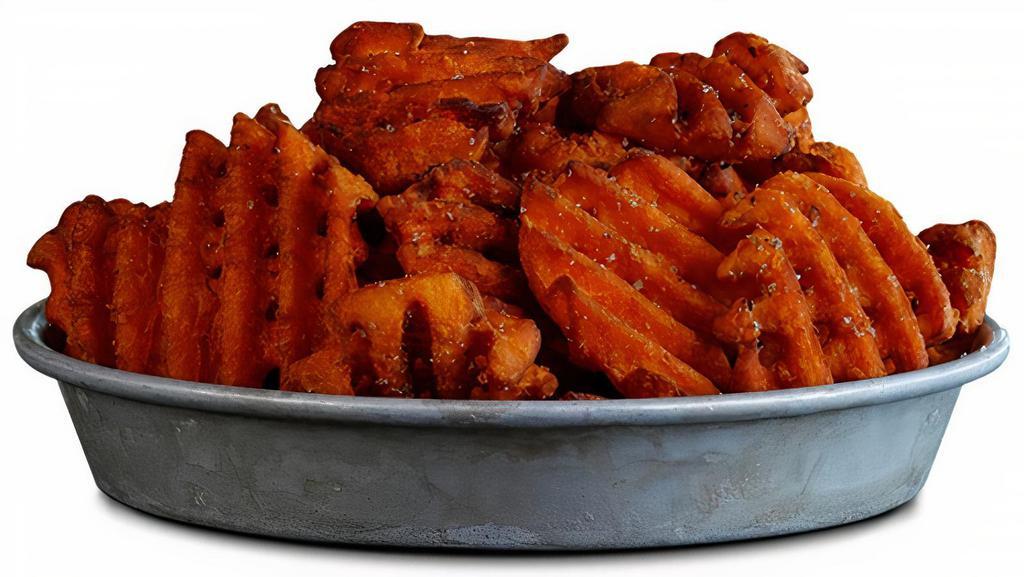 Sweets · Waffle cut sweet potato fries with our own magic dust.