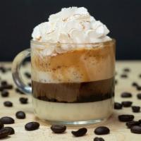 Ferozccino · Condensed milk, espresso, whipped cream.