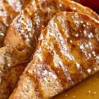 French Toast · Cinnamon French toast sprinkled with powdered sugar