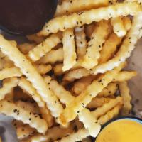 Crinkle-Cut Fries · 450 cal.