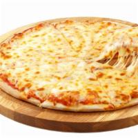 Gluten-Free Greca · Gluten-free yummy pizza with tomato sauce, mozzarella cheese topped with chopped tomato, Fet...