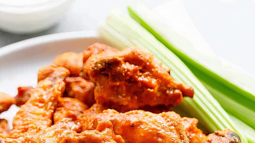 Hot Chicken Wings · Choose 4 pieces or 8 pieces. Comes with fried rice or French fries.