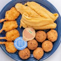2 Fish & 4 Shrimp Combo · Special. with Fries & Drink.