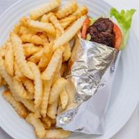 Gyro Combo · with Fries & Drink.