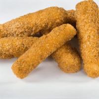 Mozzarella Sticks · Half pound of gooey mozzarella cheese hand breaded and backed to a perfect golden brown,and ...