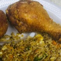 Wings (4) With Fried Rice · 