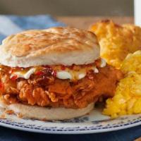 Sunday Homestyle Chicken® Biscuit Breakfast · Our signature crispy Sunday Homestyle Chicken® served on an oversized Buttermilk Biscuit, to...