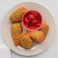 5 Jalapeño Poppers · Served with roasted garlic and red pepper sauce.