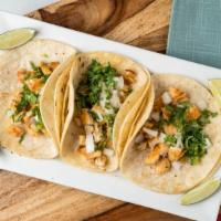 Tacos · Choice of meat and type of style 
Mexican Style: Cilantro and raw onions       OR
American S...