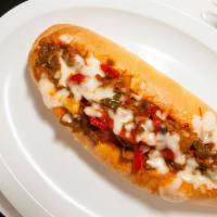 The Balboa (Full) · This Italian Philly hits your mouth like a right hook. Philly cheesesteak topped with pepper...