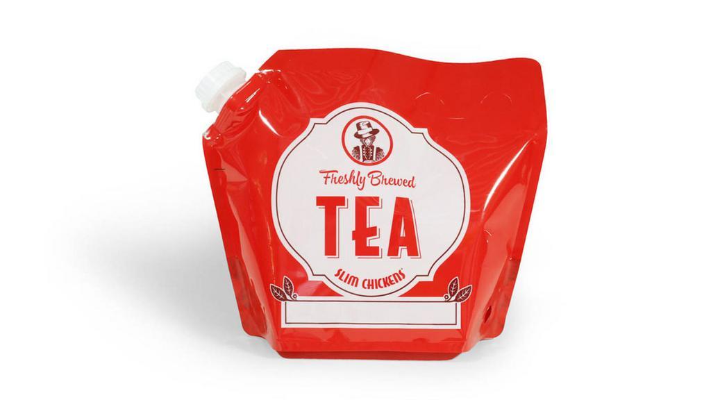 Gallon Of Raspberry Tea · 1 gallon of fresh brewed raspberry tea.