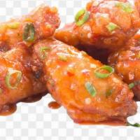 10 Piece Wings With Fries(Or Tots) · Hot, Mild, Lemon pepper wet, Thai chili, Sweet bbq , Mari wings (battered sweet and spicy w/...
