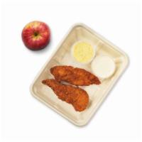 Panko-Crusted Chicken Dippers · Chicken Tenders with two of your favorite dipping sauces. Includes a snack (195-710 cals)