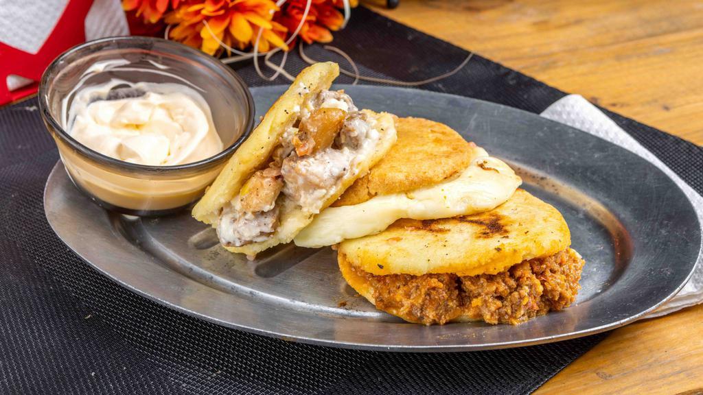 Arepa Grill Meat · ground beef arepas grill
