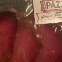 Licorice Smocked Tuna Bag · 100 gr bag  of house cured and licorice smocked Tuna
