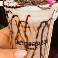 Vegan Oreo Shake · Vegan ice cream made with coconut milk, Oreo crumbs*, chocolate syrup, topped with house mad...