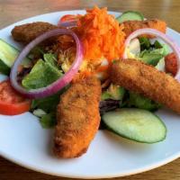 Gardein Ultimate Salad · Crispy Gardein Ultimate Plant-Based Chicken, tomato, cucumber, carrot, hard-boiled egg, Ched...