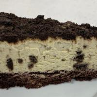 Oreo Mousse Cake · Oreo crumb crust with a delicious white chocolate & Oreo cookie mousse filling. Topped with ...
