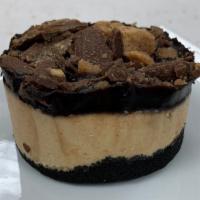 Chocolate Peanut Butter Cream Pie · Perfect individually sized divine chocolate peanut butter cream pie.