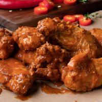 Jet’S Wings · Choose from Plain, BBQ, Honey BBQ, Sweet Red Chili, Mild Buffalo, or Hot. (8 pcs.)  80-90 ca...