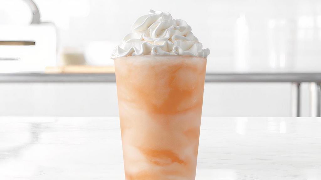 Orange Cream Shake · Our delicious orange cream flavored shake that is perfect for the summer season. Visit arbys.com for nutritional and allergen information.