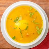Mulligatawny Soup · Nut free, vegan, gluten free. Traditional Indian soup made with pureed lentils and fresh veg...