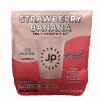 Jp Strawberry Banana Protein Smoothie Ready To Blend (16 Oz) · Frozen strawberries, frozen banana, plant protein, flax fiber, chicory root fiber, stevia. E...