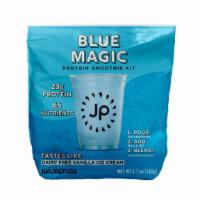 Jp Blue Magic Smoothie Ready To Blend (16 Oz) · Plant protein, maca, cinnamon, vanilla, pumpkin butter & frozen banana. Easy to make!