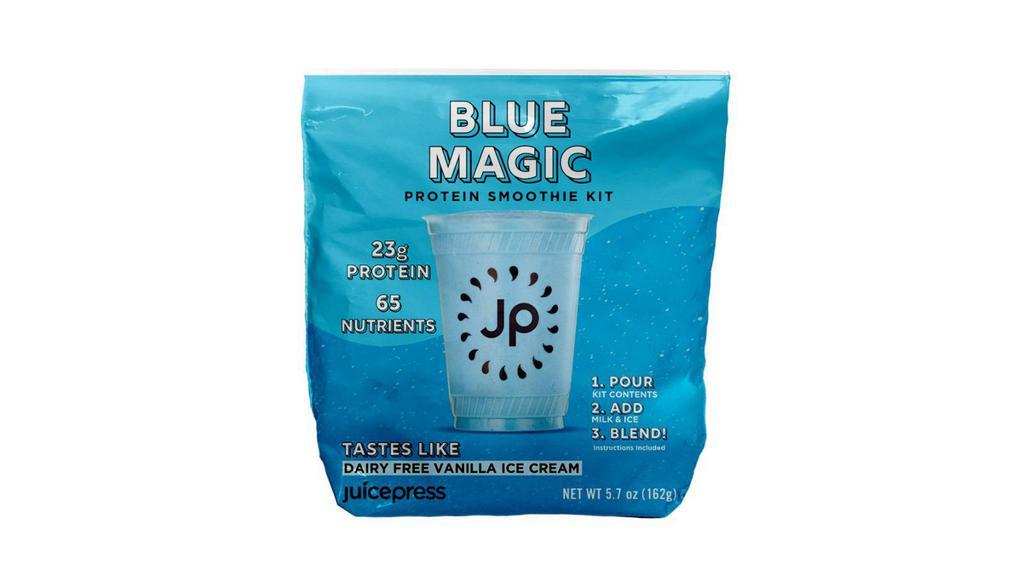 Jp Blue Magic Smoothie Ready To Blend (16 Oz) · Plant protein, maca, cinnamon, vanilla, pumpkin butter & frozen banana. Easy to make!