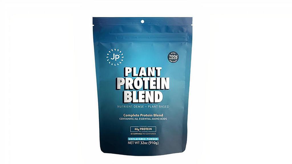 Jp Plant Protein Original (11 Oz) · Two ingredient plant protein blend of anti-inflammatory pea protein and pumpkin seed protein. A complete amino acid profile perfect for blending into smoothies! Unflavored.