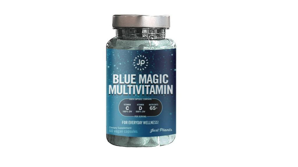 Jp Blue Magic Multi Vitamins (60 Capsules) · Daily vitamins and minerals + 65 nutrients from blue magic! 150% the recommendation of Vitamin C, 500% the recommendation of Vitamin D, 100% of B complex, zinc and iron! $0.25/day!