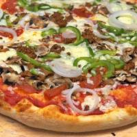 Italian Special · Italian sausage, mushrooms, green peppers, onions, and pepperoni.