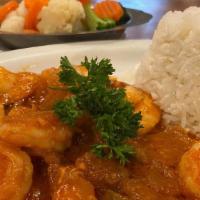 Camarones Enchilados O Al Ajillo / Shrimps Creole Or Scampi · 