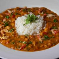 Crawfish Etouffee · Crawfish tails sauteed in our etouffee sauce with white rice.
