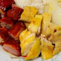 Bbq Combo - Any 2 双拼饭 · Combo brings your choice of two items, Chinese cabbage, and white rice. You can also substit...