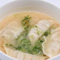 Chicken Gyoza Miso Soup · Steam Chicken Gyoza 4 Pieces With Miso Soup