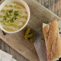Pick Any Half Sandwich · Served with your choice of any cup of soup.