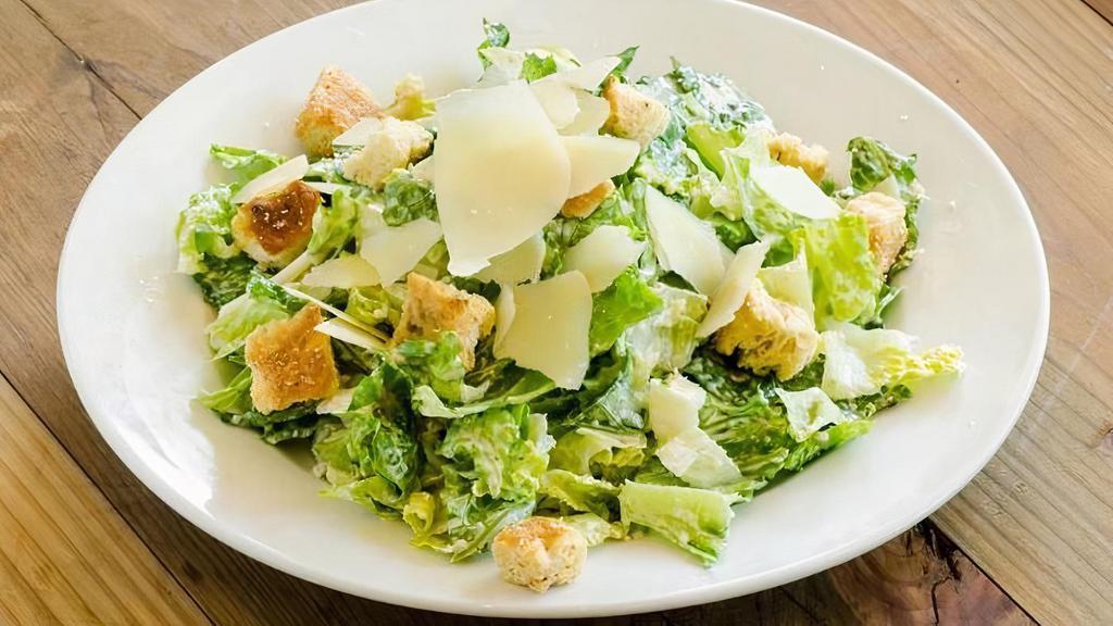 Caesar Salad · Romain lettuce, parmigiano-reggiano cheese, croutons, caesar dressing