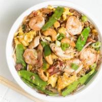 Healthy Kingdom Fried Rice · 36 oz. healthy brown rice sauteed in the wok with egg, bean sprouts, onion, green onion, sno...