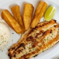 Filete De Pescado (Fish Fillet) · White fish fillet, lightly marinated and topped with salt and black pepper.