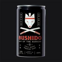 Bushido Sake - 6 Oz · premium, ginjo genshu sake from kyoto, japan, smooth, crisp, notes of tart raspberry and wat...