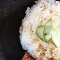 Ponko Rice · White sticky rice and OG sauce.