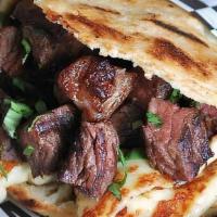 Arepa Llanera · Picanha steak with grilled 