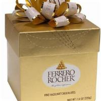 Ferrero Rocher® Fine Hazelnut Chocolates Gift Cube (18 Count) · Ferrero Rocher® offers a unique taste experience of contrasting layers: a whole crunchy haze...