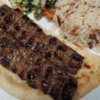Shish Kabob · Grilled Lamb Meat: served with Afghan salad,  Served Palaw rice & pita
