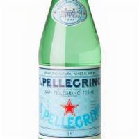 San Pellegrino Sparkling Water · Bottle of sparkling water.