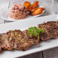 Presidente Churrasco Steaks · Sixteen ounces charbroiled flap meat steak. Entrees served with two sides.