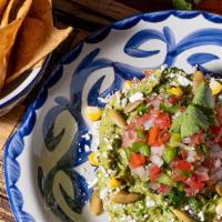 Classic  Guac · Guacamole, pico de gallo, queso cotija, cilantro, roasted pepitas.